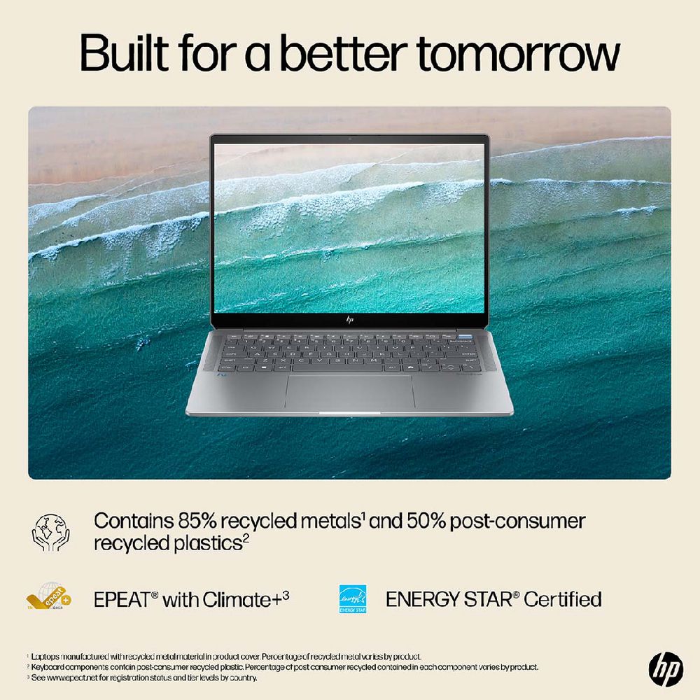 HP 14” OmniBook Ultra – Ryzen AI 9 HX, 32GB/1TB Copilot+ PC (Touch, Silver)