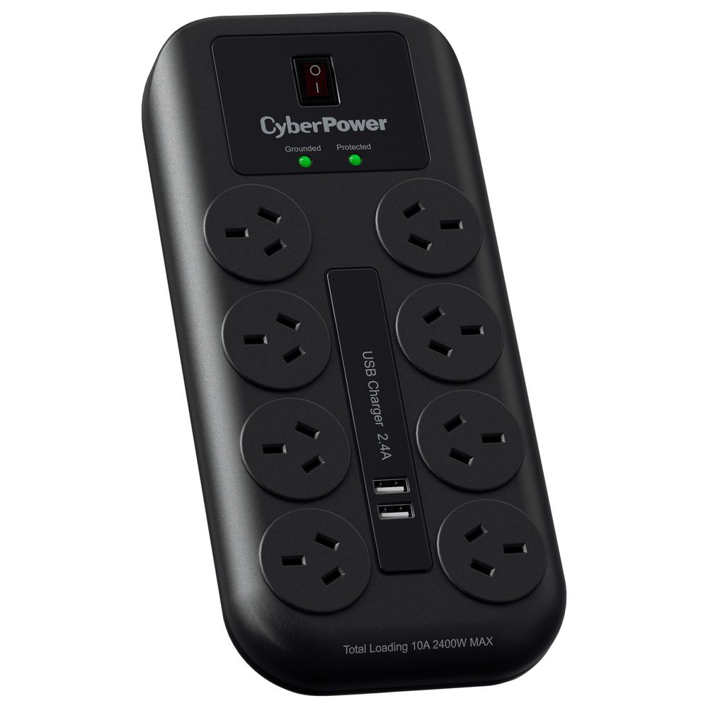 CyberPower 8 Port Surge Suppressor Powerboard