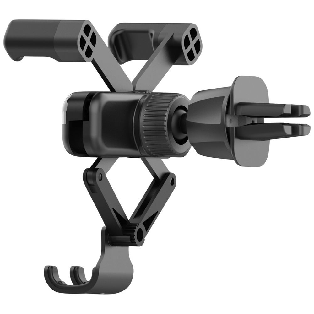 J.Burrows Auto-Retractable Gravity Air Vent Car Mount — Universal Clip-On Smartphone Holder