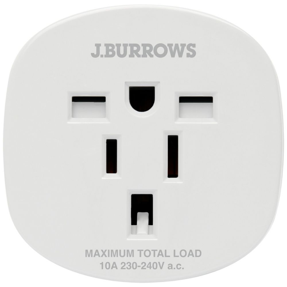 J.Burrows Inbound Travel Adaptor to Australia & New Zealand J.Burrows