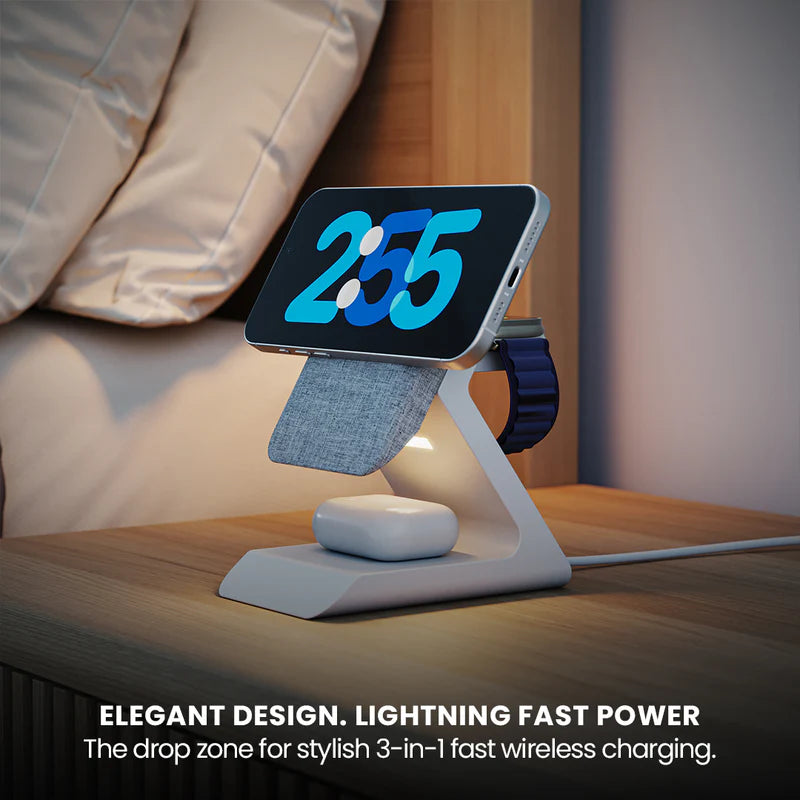 ARIA 3-in-1 Fast Wireless Charging Station JOURNEY