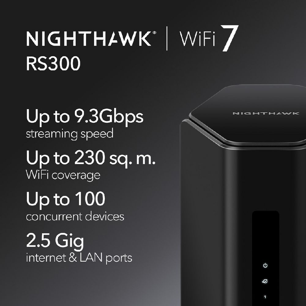 NETGEAR Nighthawk BE9300 Tri-Band Wi-Fi 7 Router