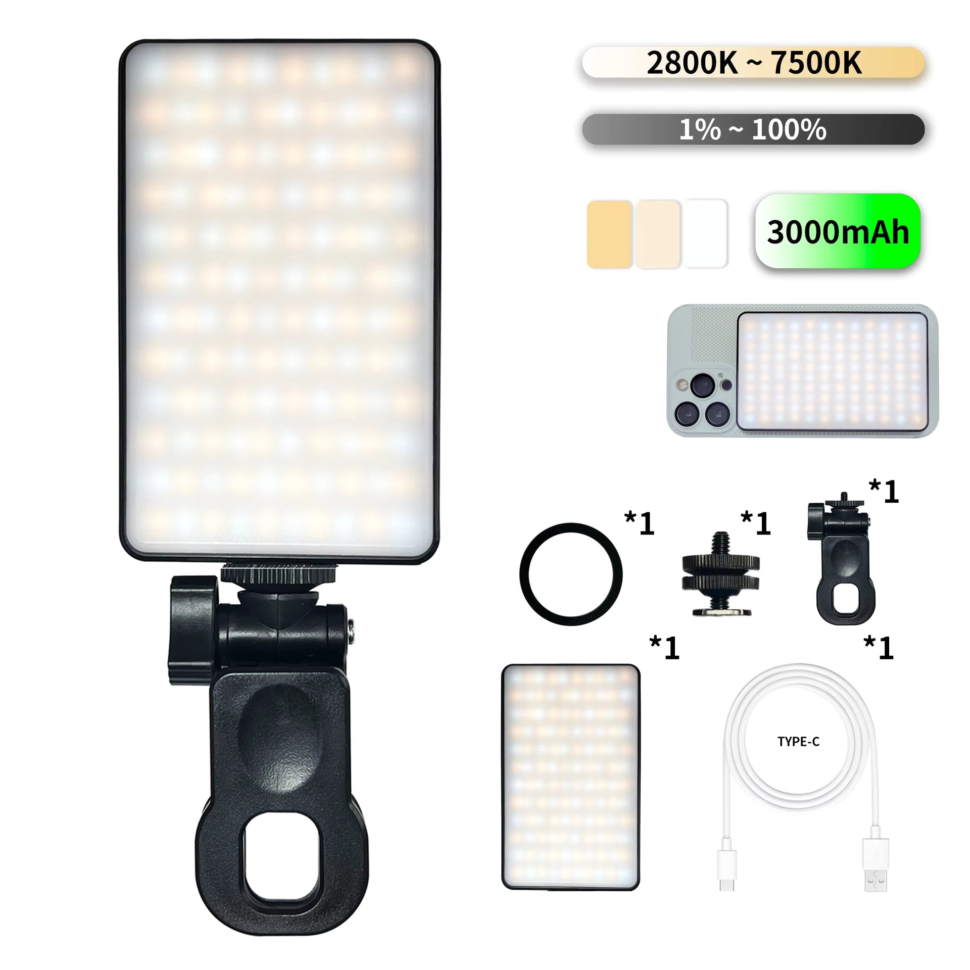 Rechargeable Magnetic LED Selfie Light 120 LEDs Aussiez Goods Hub