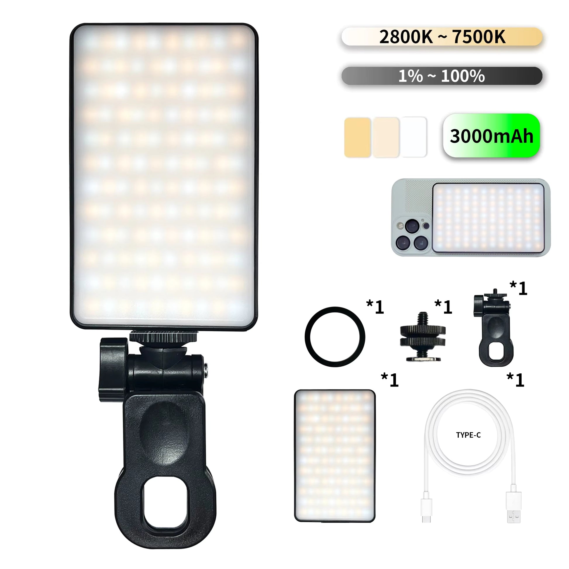 Rechargeable Magnetic LED Selfie Light 120 LEDs Aussiez Goods Hub