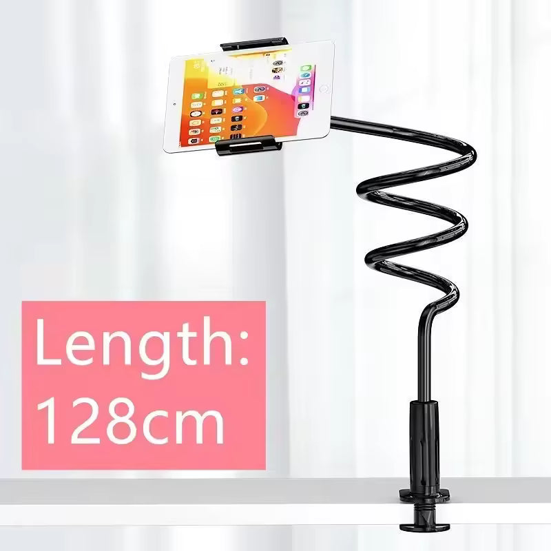 128cm Phone Holder Stand Lazy Bracket Headrest Bed 360° Flexible Long Arms Clamp Mount-7