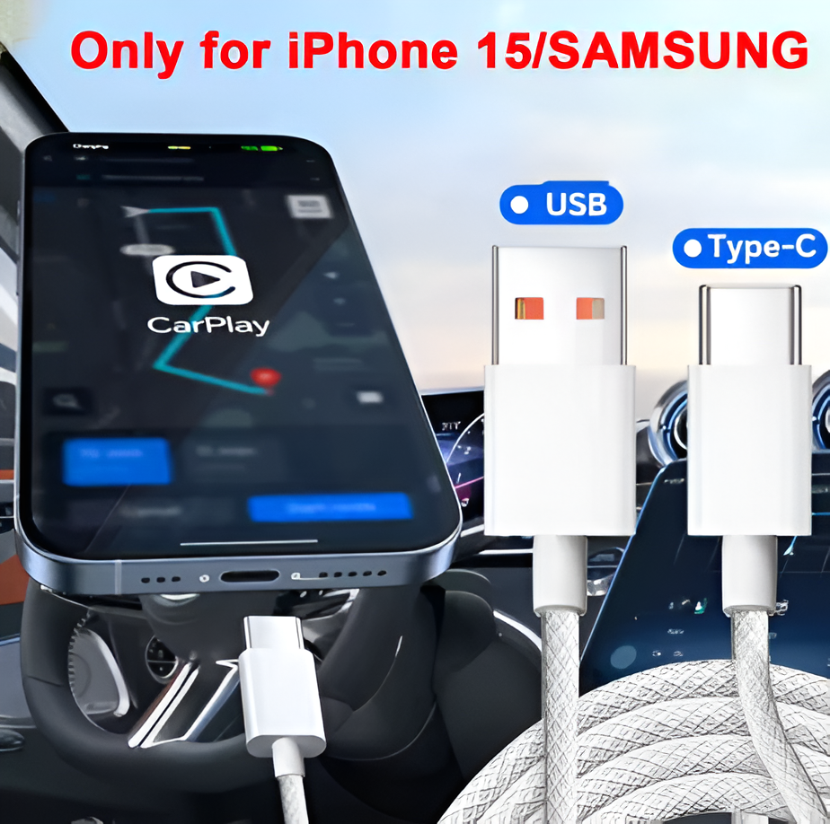 IPhone Type C Charging Cables Nylon Braid High-speed Data Wire USB C