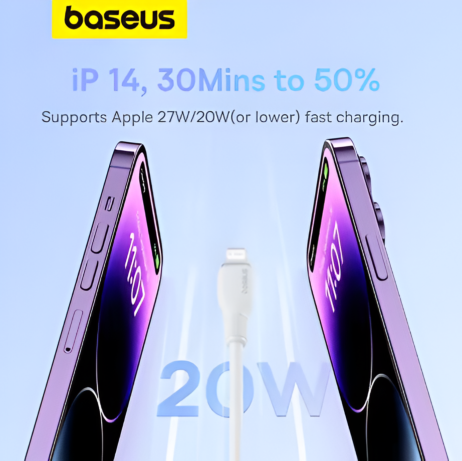 Baseus TPE 20W USB C Cable For IPhone Fast Charging Cable Type C To Lighting Date Wire