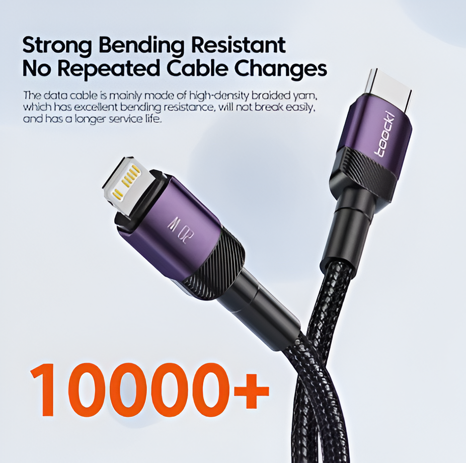 Toocki PD 20W USB C To Lightnin Cable For iPhone Type C To Lightning Cable Data Wire Fast Charging Cable