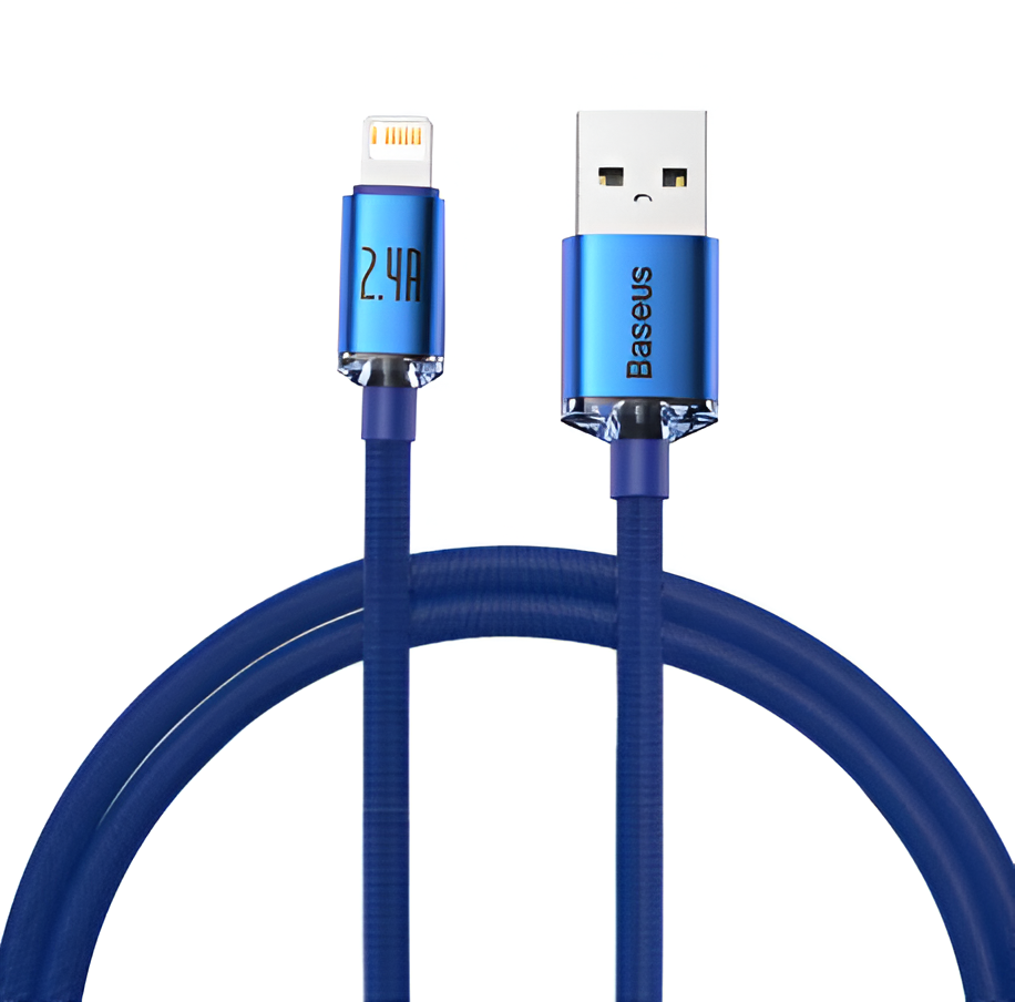 Baseus USB Cable For iPhone iPad Fast Data Charging Charger USB Wire Cord Mobile Phone Cables