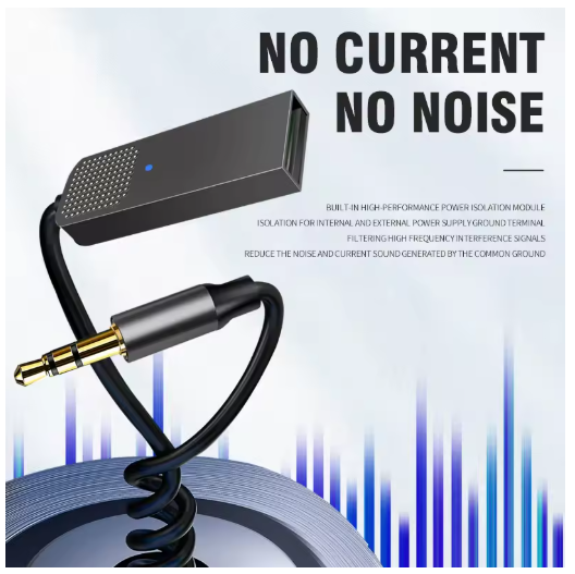 New Upgrades Bluetooth 5.4 Audio Receiver USB To 3.5mm AUX Car Wireless Music Adapter With HD MIC For Car Kit Wired Speaker