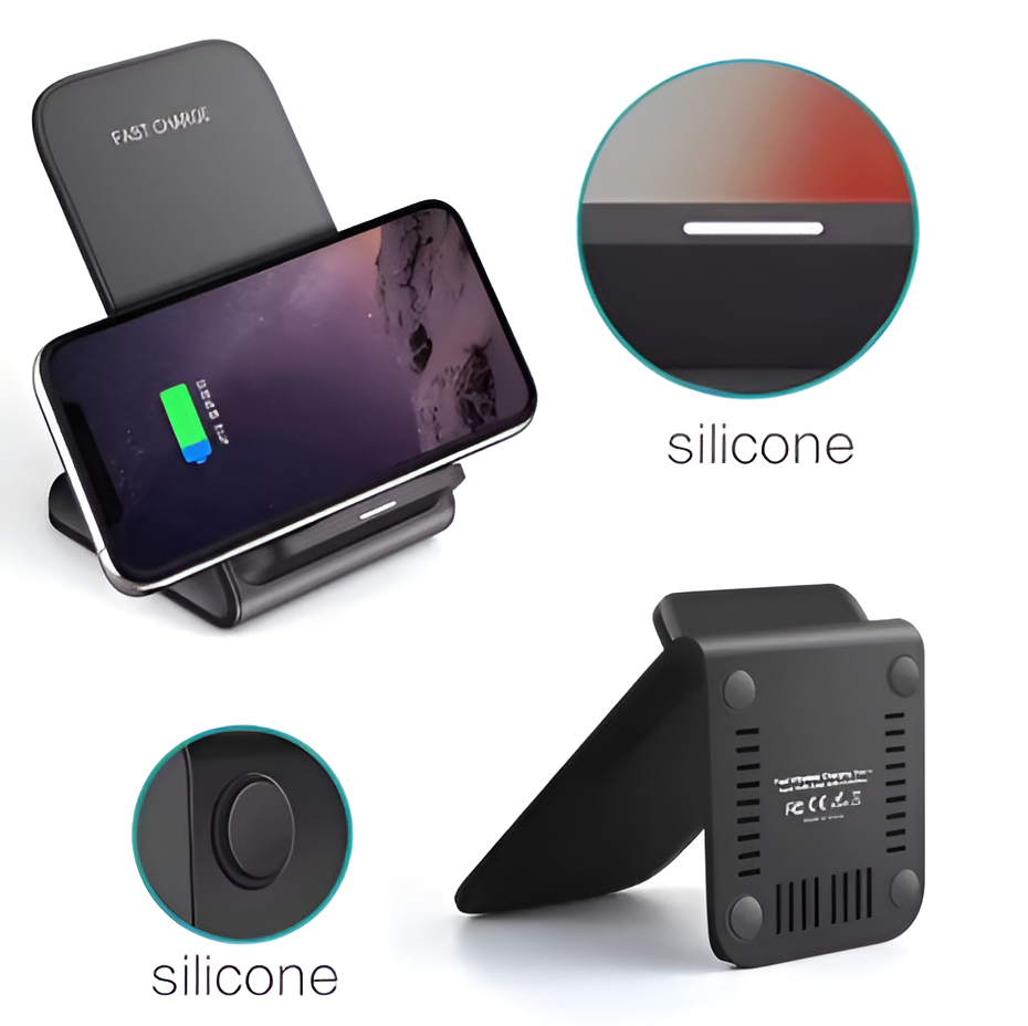 100W new Wireless Charger Stand Pad for iPhone Samsung Xiaomi Induction