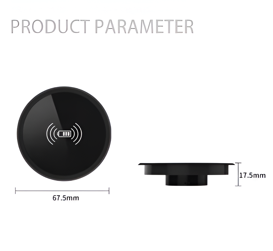 100W Quick Wireless Desktop Embedded Charger For iPhone Samsung Huawei Xiaomi Oppo
