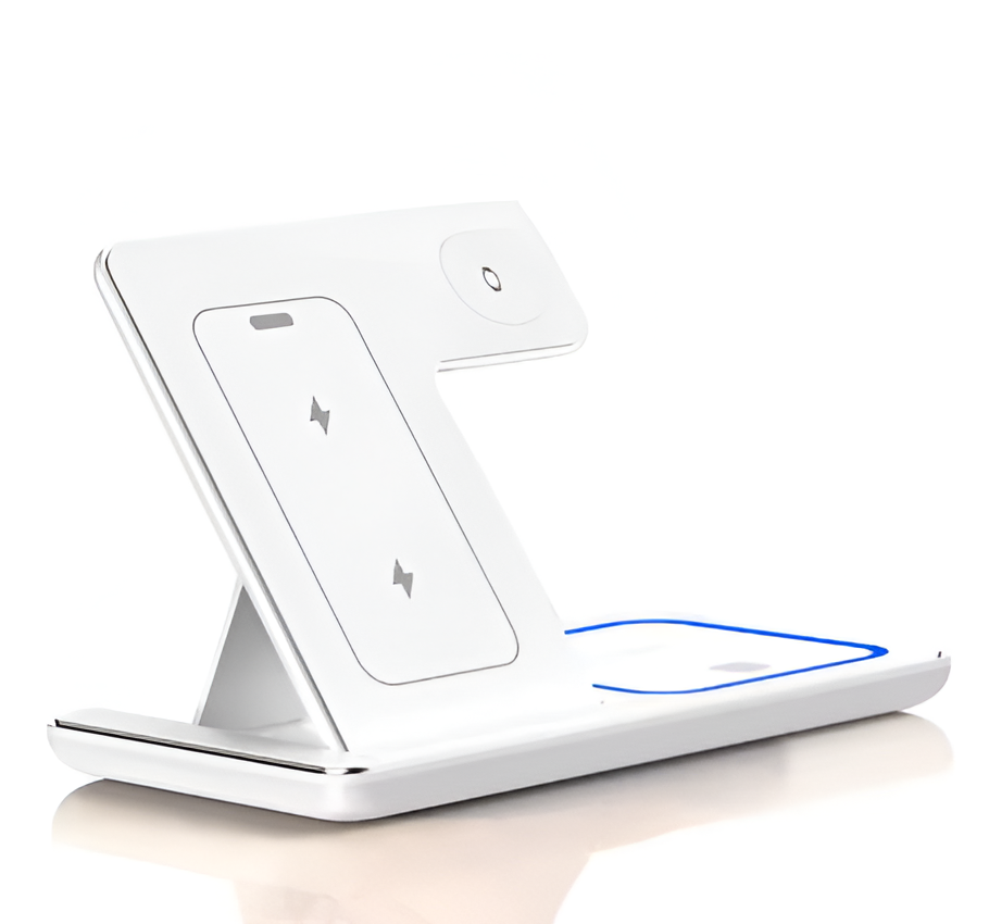 100W 3 in 1 Wireless Charger Holder For iPhone Apple Watch Airpods Foldable Fast Charging Station