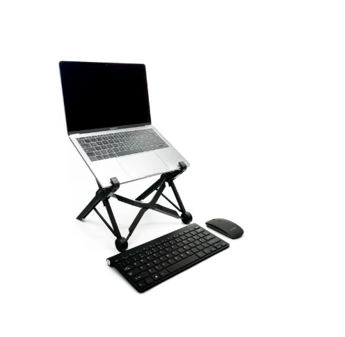 Nexstand, Travel Laptop Stand,Foldable & Adjustable Notebook Holder. 8 Height Options, Eye-Level, Ergonomic, Lightweight, Black.