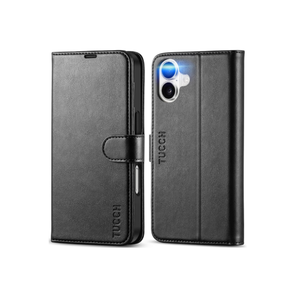 TUCCH Leather Wallet iPhone 16 Case-12