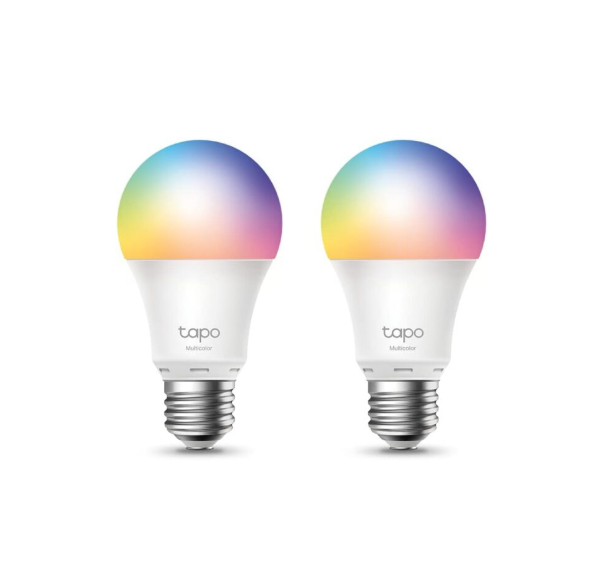 TP-Link Tapo Smart Wi-Fi Light Bulb, Multicolour, E27, 60W Equivalent, Preset, Schedule & Timer, Sunrise and Sunset Modes, Voice & Remote Control, Away Mode, No Hub Required (Tapo L530E(2-pack))