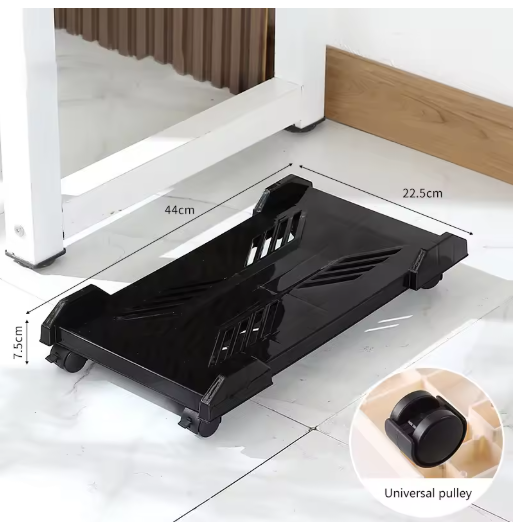 Computer Tower Stand Adjustable Mobile CPU Stand Gaming PC Case With 4 Caster Wheels Most For Most PC Computer Under Desk Holder