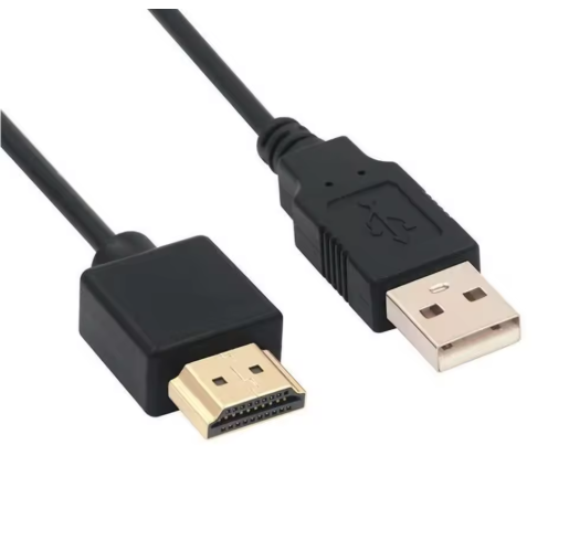 USB Power Cable To HDMI-Compatible Male To Male Charger Cords Charging Cable Splitter Adapter For Smart Device USB 2.0 To HDMI