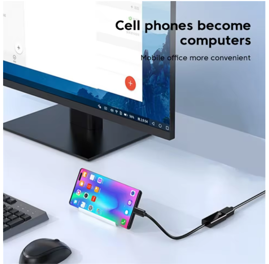 Type C to HDMI-compatible Cable USB C to HDMI Converter HD 4K USB 3.1 HDTV Cable Adapter for MacBook Chromebook Samsung Xiaomi