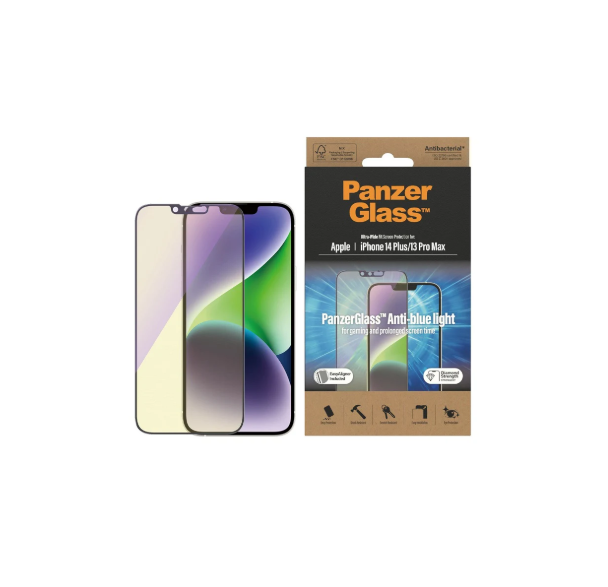 PanzerGlass UltraWide Fit AntiBluelight Screen Protector For iPhone 14 Plus
