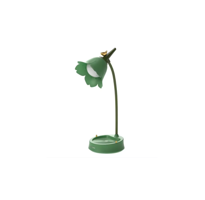 Pink Flower Cute Lamp LED Desk Lamp Table Light Adjustable Touch Rechargeable Battery Night Light for Dorm Reading Table Light