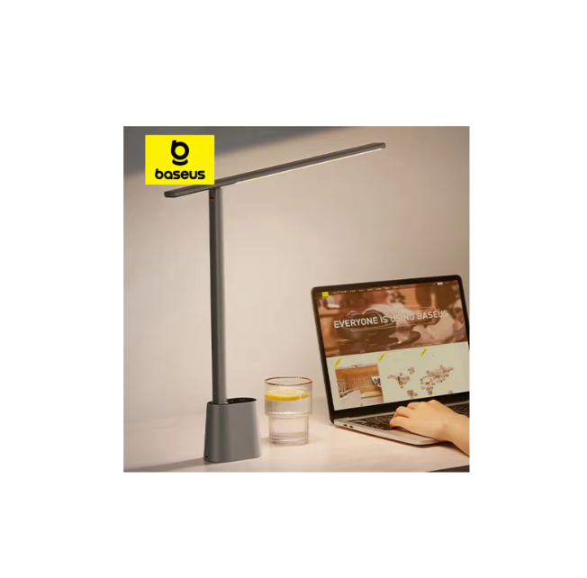 Baseus LED Desk Lamp Eye Protection Study Dimmable Office Light Foldable Table Lamp Smart Adaptive Brightness Bedside Read Lamp