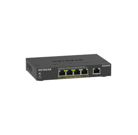 Netgear GS305P 5-Port Gigabit PoE+ Compliant Unmanaged Network Switch