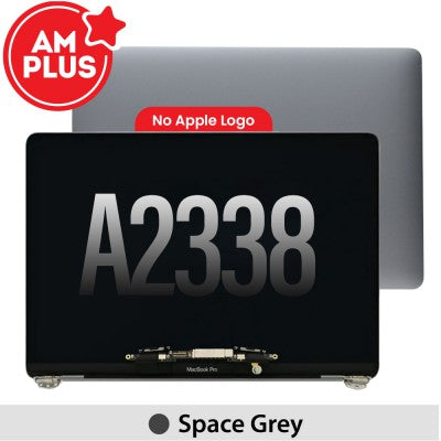 AMPLUS Complete LCD Display Assembly for MacBook Pro 13-inch A2338 (2020–2022) – No Logo – Space Grey