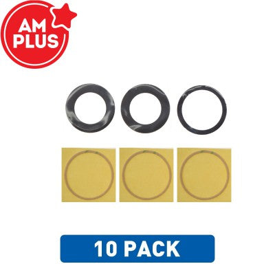 AMPLUS Rear Camera Lens Glass Only for iPhone 17 Pro / 17 Pro Max (Pack of 10)-1