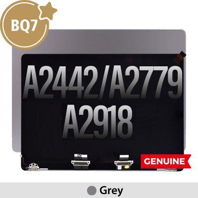 BQ7 Complete LCD Display Assembly for MacBook Pro 14-inch A2442 / A2779 / A2918 – Grey