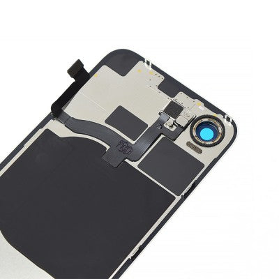 BQ7 Rear Cover Glass with Camera Lens & Wireless NFC Charging Flex for iPhone 16e (White)