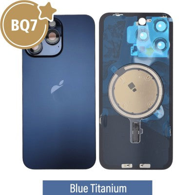 BQ7 Rear Cover Glass with Camera Lens Glass & MagSafe Magnet for iPhone 15 Pro Max-1