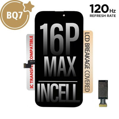 BQ7 Incell LCD Assembly for iPhone 16 Pro Max – 120Hz (IC Chip Transfer Compatible)