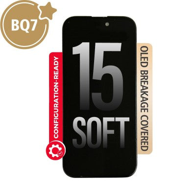 BQ7 Diagnosable Soft OLED Assembly with Proximity Sensor Flex for iPhone 15 (Configuration Ready)-1