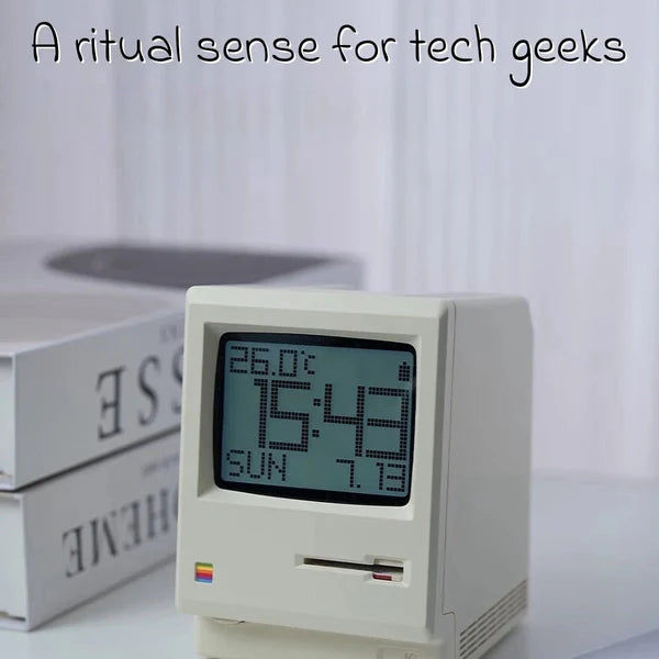 RayCue Maclock Retro Pixel Alarm Clock (USB-C Rechargeable)-10