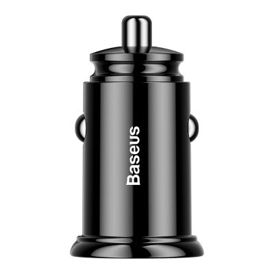 Baseus Circular Plastic A+C 30W PPS Car Charger-Black