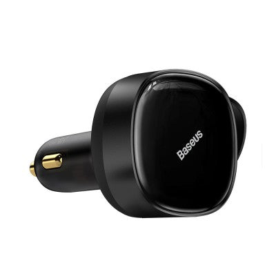 Baseus Enjoyment Retractable 2-in-1 Car Charger C+L 30W-Black