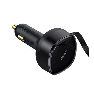 Baseus Enjoyment Retractable 2-in-1 Car Charger C+C 33W