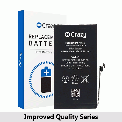 Crazy Improved Quality Replacement Battery for iPhone 15 – 3349mAh