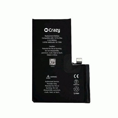 Crazy Improved Quality Replacement Battery for iPhone 16 Pro Max – 4685mAh (TI 27546) + Adhesive Strips-3