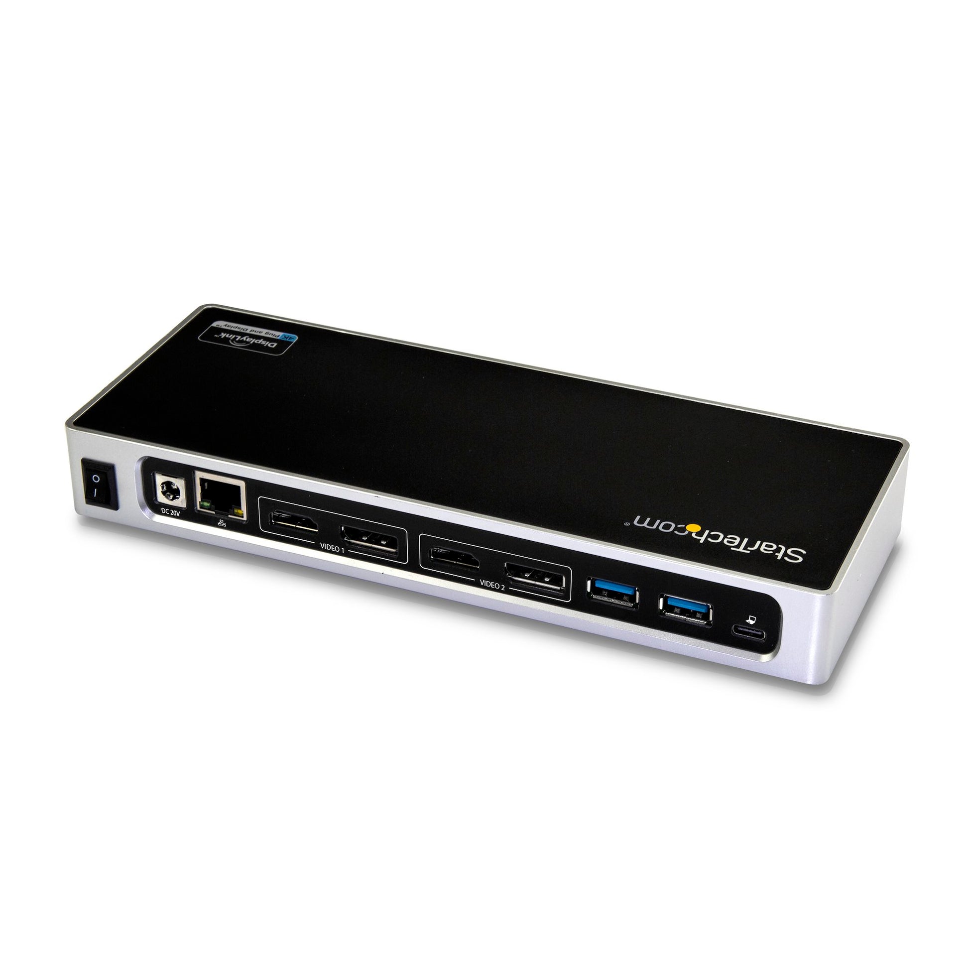 StarTech USB-C & USB-A Hybrid Dock – Dual 4K 60Hz Laptop Docking Station with DisplayPort & HDMI-3