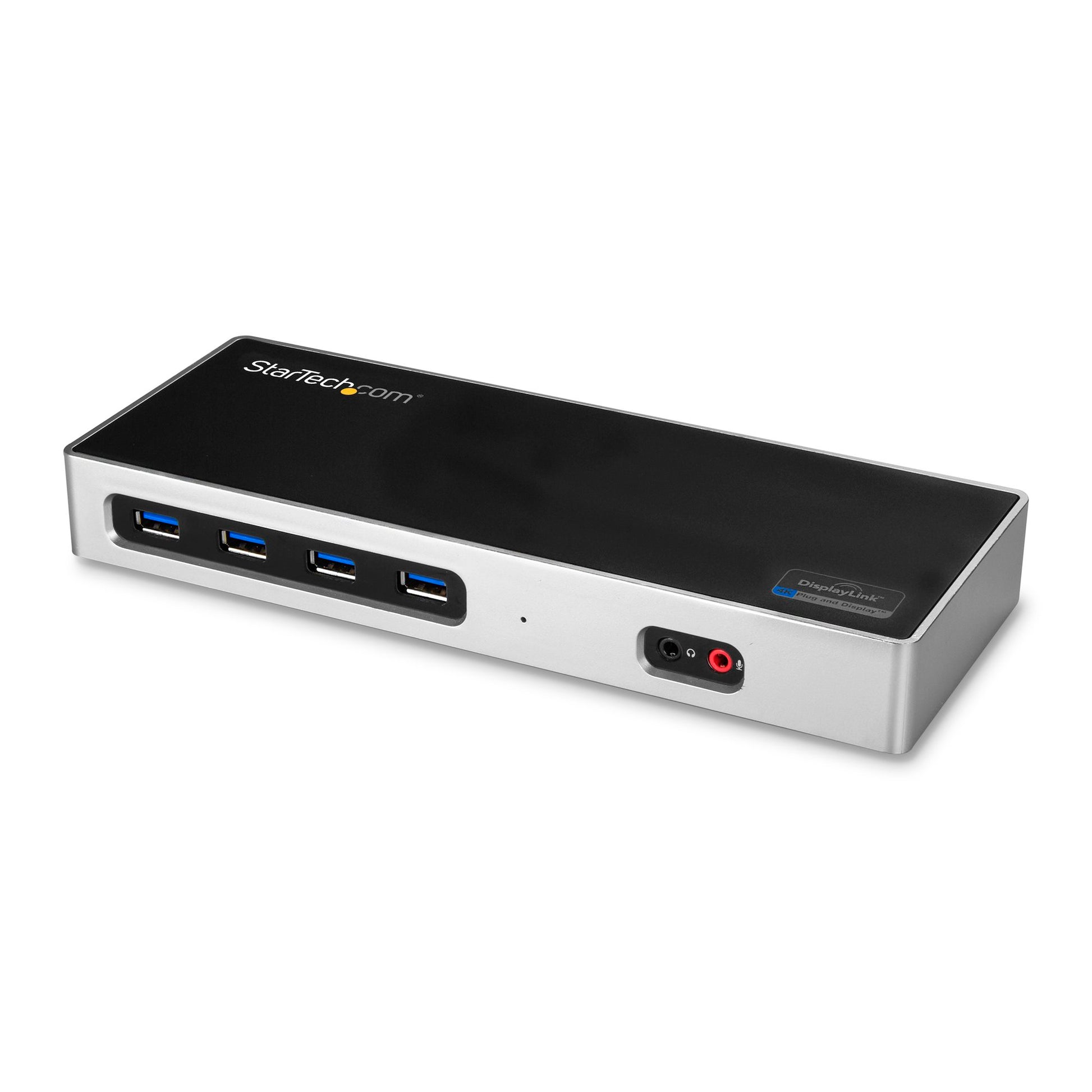 StarTech USB-C & USB-A Hybrid Dock – Dual 4K 60Hz Laptop Docking Station with DisplayPort & HDMI-1
