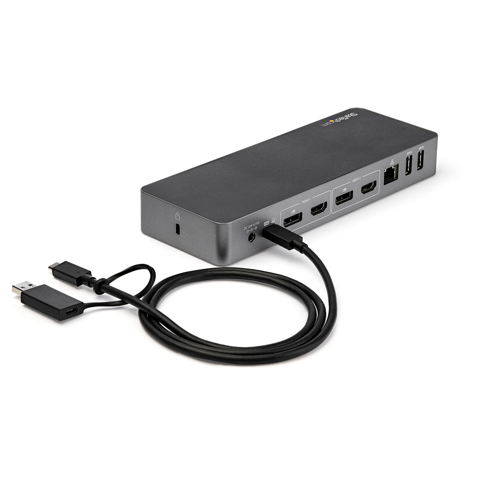 StarTech Universal Laptop Docking Station – USB-C & USB-A Hybrid Dock with Dual 4K Displays and 60W Power Delivery-18