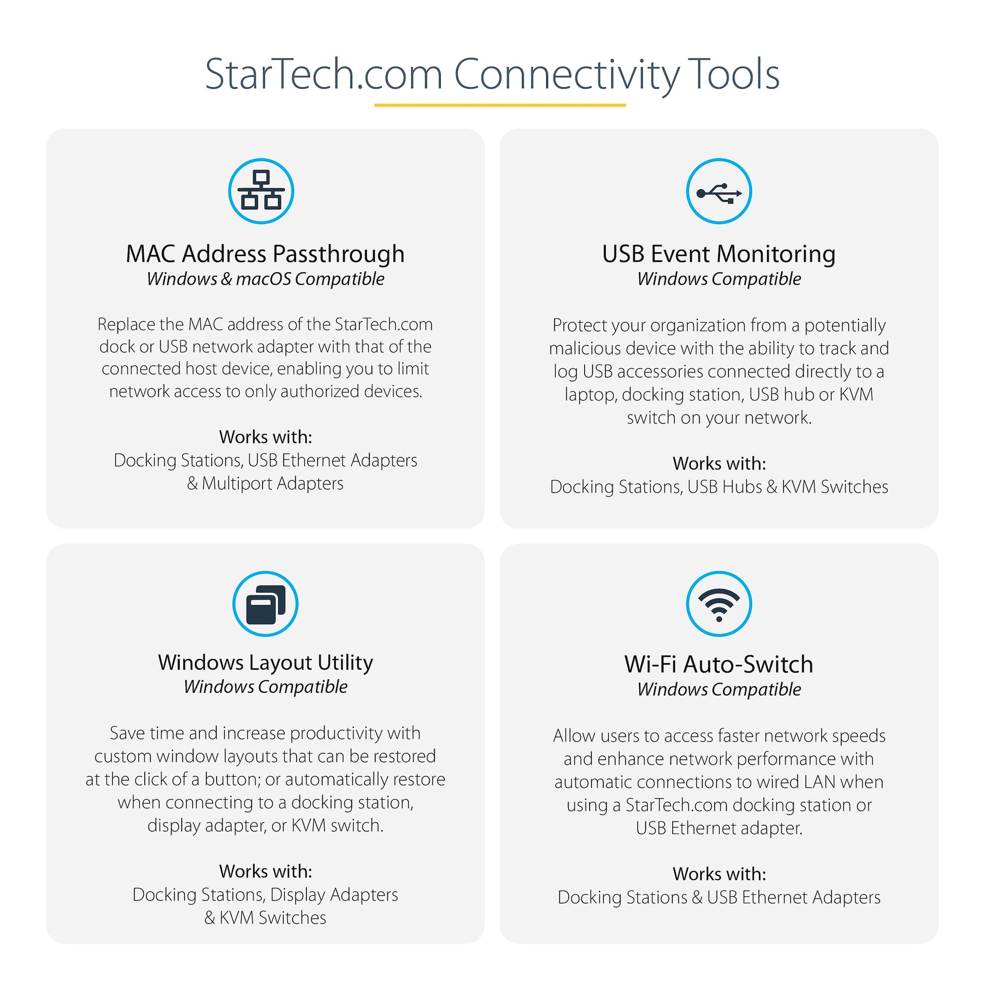 StarTech USB-C Dual HDMI Docking Station (1080p, 65W Power Delivery)-2