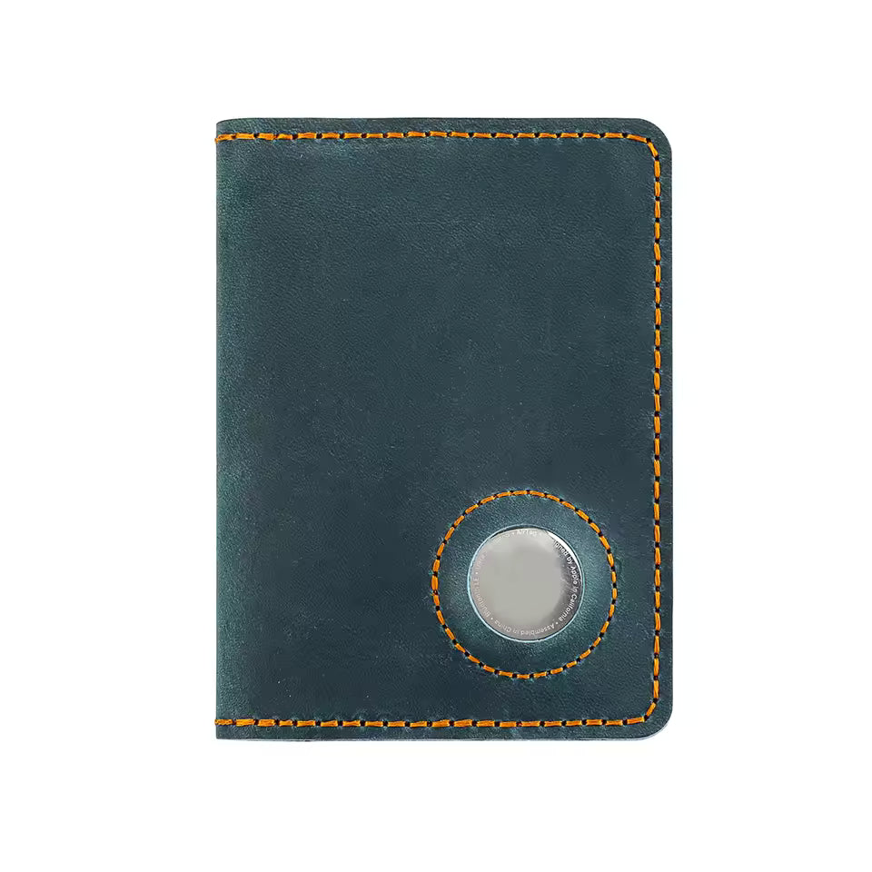 Airtag Passport Holder Wallet – Full Grain Leather RFID Travel Case Aussiez Goods Hub