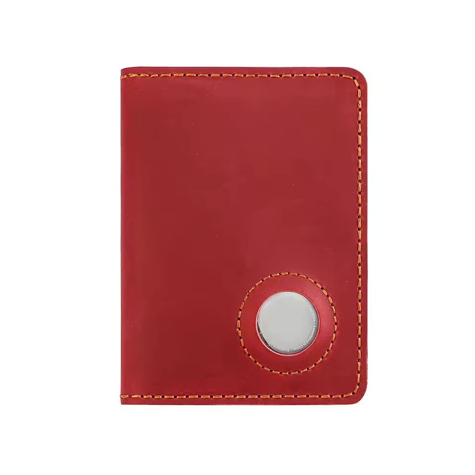 Airtag Passport Holder Wallet – Full Grain Leather RFID Travel Case Aussiez Goods Hub