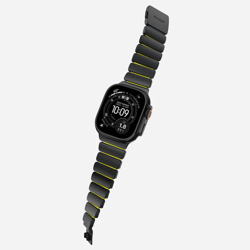 NOMAD Stratos Band – Volt (FKM + Titanium Hardware, Black Finish)