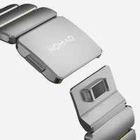 NOMAD Stratos Band – Volt (FKM + Titanium Hardware, Silver Finish)