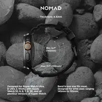 NOMAD Rocky Point Band for Apple Watch Ultra / 46 mm – Carbon Black (Special Edition)