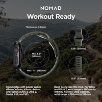 NOMAD Sport Band for Apple Watch Ultra / 46 mm – Ash Green